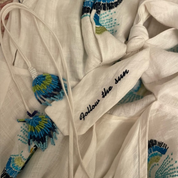 Farm Rio Macaw Tie Front Cutout Dress - Picture 8 of 10